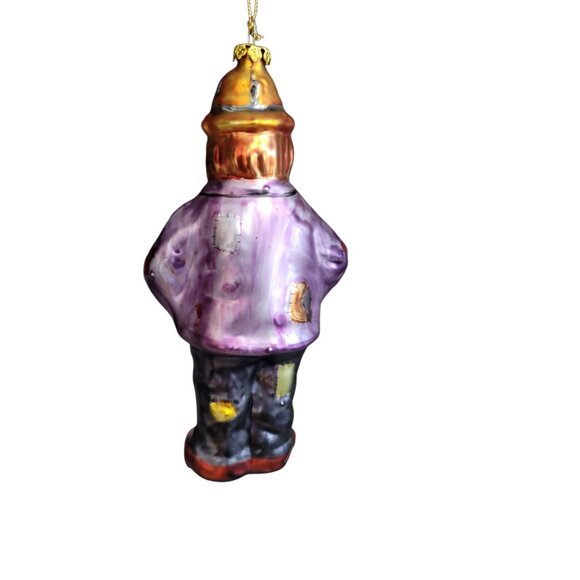 1997 EMMETT KELLY JR. Christmas Ornament Clown Glass  #9698 Flambro Exclusive - Picture 5 of 8